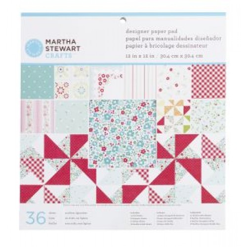 Дизайнерско блокче 12 х12 - Martha Stewart - Stitched 